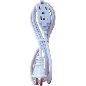 Power Strip with 3 Outlet,2 Prong Flat pin Plug in,use for Bulb,TV,Hair Dryer,Mobile Phone Charger,Razor,Fan,Drill,Office,Work,Travel,3ft,6ft,9ft,12ft Long Extension Cord Socket,White(3Ft(0.9M)) in Saudi Arabia