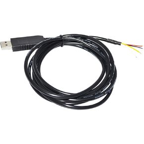كابل USB صناعي FT232RL إلى UART TTL 3.3 فولت 3V3 4 CORE 4PIN سلك مفتوح متوافق مع TTL-232R-3V3-WE VCC GND TXD RXD(3.6 متر، TTL 5V) in Kuwait