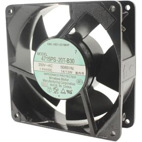 ل 4715PS-20T-B30 التيار المتناوب 200 فولت 50/60 هرتز 14/13 واط 12 سنتيمتر 12038 120x120x38 مللي متر مزدوجة الكرة تحمل مروحة التبريد in Saudi Arabia