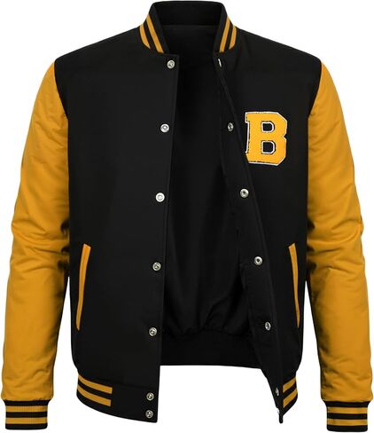 جاكيت Decrum Letterman للرجال - سترات صوفية للرجال من الصوف بنمط بيسبول المدرسة الثانوية in Kuwait