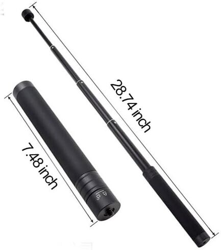 Selfie Telescopic Stick Compatible 7.5 to 28.7 Inches Extension with 1 4 Inch Thread Compatible with Sports Cameras and Stabilizers for Hiking Cycling Travel Vlogging Compact Portable Design, Black in Saudi Arabia