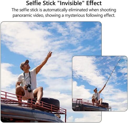 Selfie Telescopic Stick Compatible 7.5 to 28.7 Inches Extension with 1 4 Inch Thread Compatible with Sports Cameras and Stabilizers for Hiking Cycling Travel Vlogging Compact Portable Design, Black in Saudi Arabia