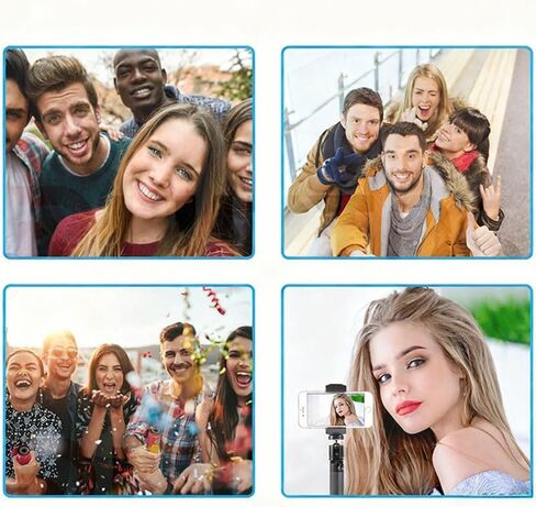 Selfie Telescopic Stick Compatible 7.5 to 28.7 Inches Extension with 1 4 Inch Thread Compatible with Sports Cameras and Stabilizers for Hiking Cycling Travel Vlogging Compact Portable Design, Black in Saudi Arabia