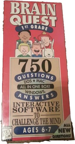 Brain Quest الصف الأول - 750 سؤال - DOS - MAC - قرص 3 1/2 بوصة in Saudi Arabia