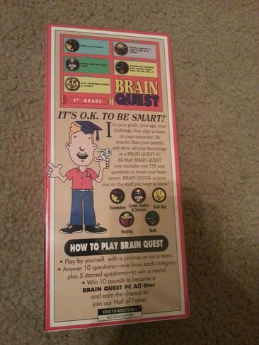 Brain Quest الصف الأول - 750 سؤال - DOS - MAC - قرص 3 1/2 بوصة in Saudi Arabia