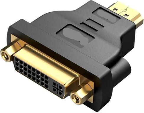 DVI to HDMI Adapter Bi-Directional D 24+1 Male Female Cable Connector Converter for Projector(ECCB0) in Saudi Arabia