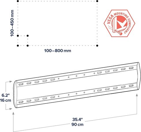 Ergotron – TM Tilting Wall Mount XL, VESA TV Wall Mount – for Heavy Monitors or TVs Greater Than 42 Inches, 0 to 175 lbs, VESA Width Up to 800 mm – Silver in Saudi Arabia