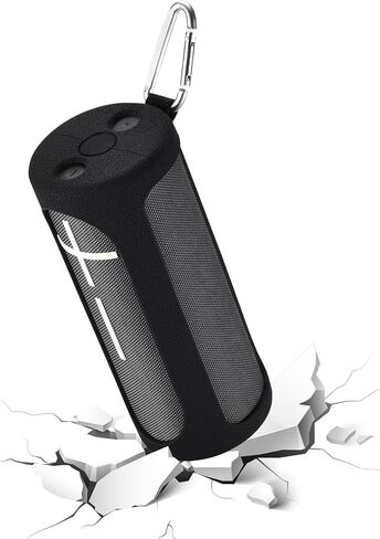 Travel Carrying Silicone Case for Ultimate Ears Boom 4 Portable Bluetooth Speaker,Protective Silicone Cover for UE Ultimate Ears Boom 4 Speaker (Black) in Saudi Arabia