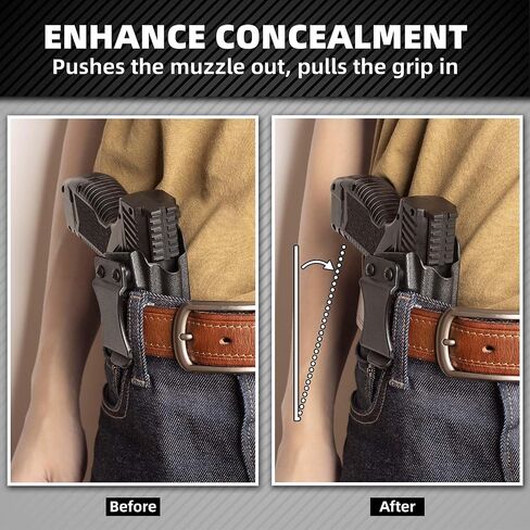 إسفين حافظة عالمية للحمل المخفي IWB - مع مجموعة مخالب الحافظة، طقم وسادة إسفنجية لإخفاء أفضل، راحة طوال اليوم ومضادة للطباعة، سهلة التركيب in Kuwait