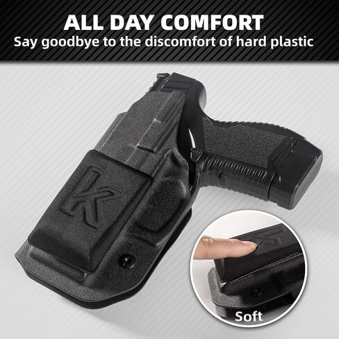 إسفين حافظة عالمية للحمل المخفي IWB - مع مجموعة مخالب الحافظة، طقم وسادة إسفنجية لإخفاء أفضل، راحة طوال اليوم ومضادة للطباعة، سهلة التركيب in Kuwait
