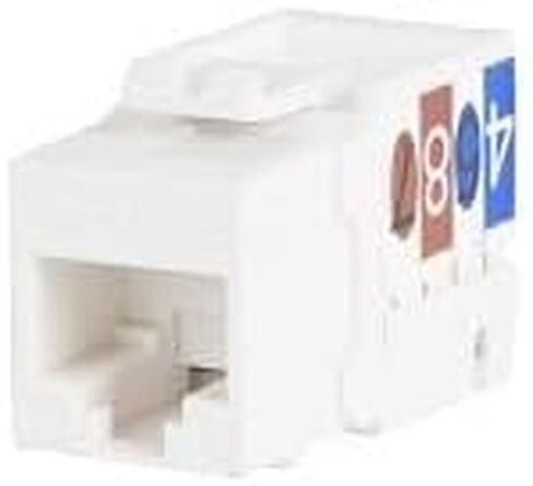 WP-CAT5E-RJ45-WH CAT5e RJ45 UTP Keystone Insert, 90°, White in Saudi Arabia