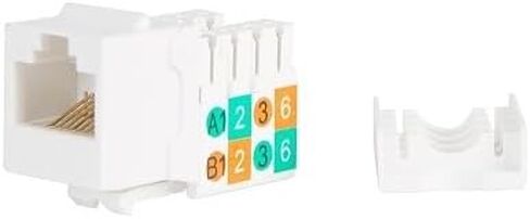 WP-CAT5E-RJ45-WH CAT5e RJ45 UTP Keystone Insert, 90°, White in Saudi Arabia