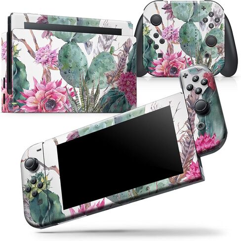 Design Skinz - متوافق مع Nintendo DSi XL - غطاء حماية من الفينيل مقاوم للخدش وقابل للإزالة - ألوان مائية صيفية زهرية v2 in Saudi Arabia