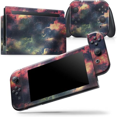 Design Skinz - متوافق مع Nintendo Switch Lite - غطاء حماية من الفينيل مقاوم للخدش وقابل للإزالة - Vintage Stormy Sky in Saudi Arabia