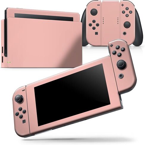 Design Skinz - متوافق مع Nintendo DSi XL - غطاء حماية من الفينيل مقاوم للخدش وقابل للإزالة - لون مرجاني فاتح in Saudi Arabia