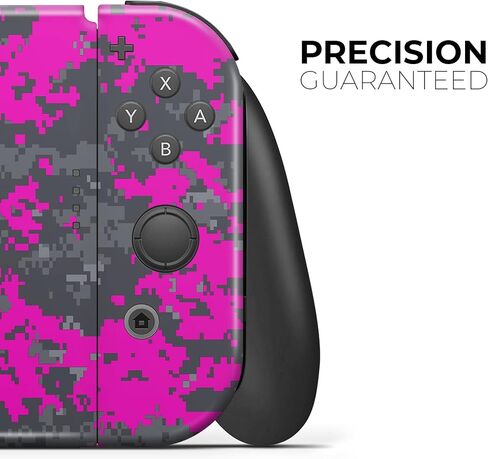 Design Skinz - متوافق مع Nintendo DSi XL - غطاء حماية من الفينيل قابل للإزالة ومقاوم للخدش - وردي ساطع ورمادي مموه رقمي in Saudi Arabia