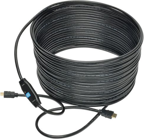 Tripp Lite Active High-Speed HDMI Cable with Built-In Signal Booster, 1920 x 1080 (1080p) @ 60 Hz (M/M), Black, 100 ft. (P568-100-ACT) in Saudi Arabia