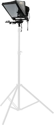 Ikan Elite Tablet Teleprompter for Light Stands, Supports Ipad, Android, and Windows Tablets, Foldable Glass Frame (PT-Elite-LS) - Black in Saudi Arabia