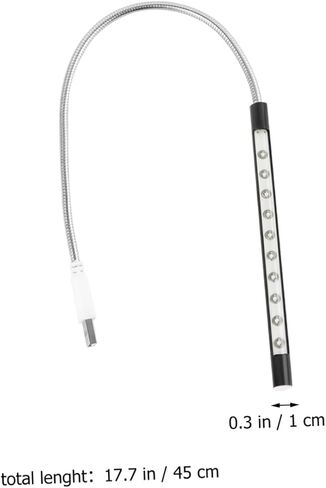 غامضة USB بالطاقة Led مصابيح كهربائية ليلية السرير القراءة مصباح لمبة مكتب مرنة معقوفة العين الرعاية لأجهزة الكمبيوتر المحمول in Saudi Arabia
