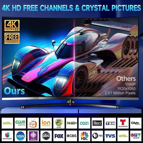 TV Antenna for Smart, 2025 HD Indoor/Outdoor Antennas Support 4K 1080P, 360°&Long Range Reception with Amplifier for Local Channels - Black with 32FT Cable in Saudi Arabia