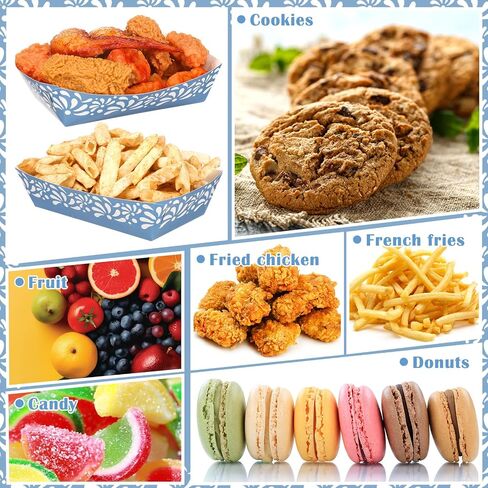 Zhehao 100 PCS Mexican Snack Trays Cielito Lindo Party Decoration Platos de Barro Mexicanos Terracotta Clay Pottery Nacho Popcorn Food Batchener Resparsible For Cinco de Mayo Wedding (Flower) in Kuwait