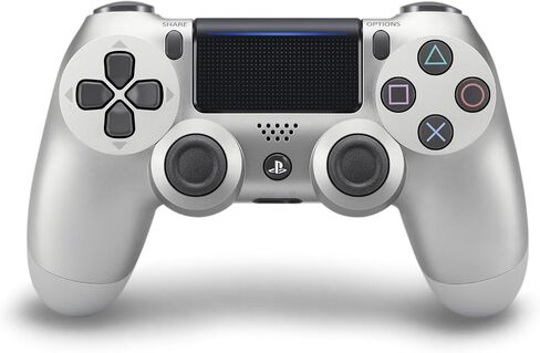 وحدة تحكم Sony Dualshock4 اللاسلكية - فضي - بلاي ستيشن 4 (متجددة) in Saudi Arabia
