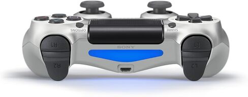 وحدة تحكم Sony Dualshock4 اللاسلكية - فضي - بلاي ستيشن 4 (متجددة) in Saudi Arabia