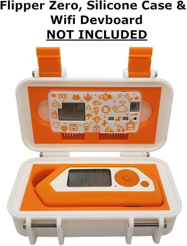 Flipper Zero Box Art Case with WiFi Devboard Adapter - Strong Pelican Style 3D Printed Box with Fitted Adapters in Saudi Arabia