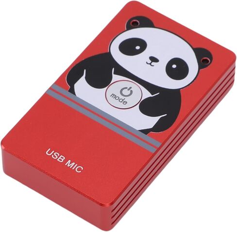ميكروفون Yunir USB، ميكروفون كمبيوتر متعدد الاتجاهات بخاصية إلغاء الضوضاء 360 درجة لبث الكمبيوتر والتسجيل والألعاب ومكالمات الفيديو (أحمر صيني) in Kuwait