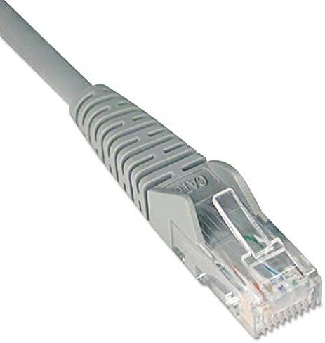Tripp Lite 10-Pack Cat6 Gigabit Snagless Molded Patch Cable (RJ45 M/M) - Gray, 1-ft.(N201-001-GY) in Saudi Arabia