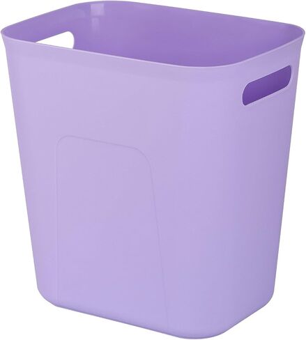 UUJOLY Plastic Small Trash Can Wastebasket, Garbage Container Basket for Bathrooms, Laundry Room, Kitchens, Offices, Kids Rooms, Dorms, 3.5 Gallon (Dark Grey) in Kuwait