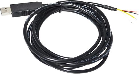 كابل USB صناعي FT232RL إلى UART TTL 3.3 فولت 3V3 4 CORE 4PIN سلك مفتوح متوافق مع TTL-232R-3V3-WE VCC GND TXD RXD(3.6 متر، TTL 5V) in Saudi Arabia