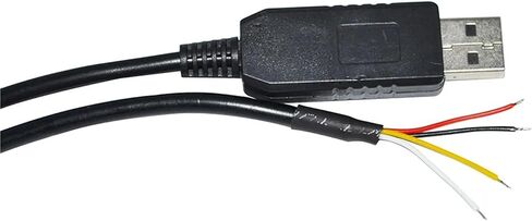 كابل USB صناعي FT232RL إلى UART TTL 3.3 فولت 3V3 4 CORE 4PIN سلك مفتوح متوافق مع TTL-232R-3V3-WE VCC GND TXD RXD(3.6 متر، TTL 5V) in Saudi Arabia