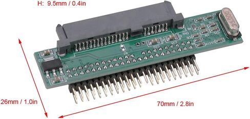 Bewinner 2.5 بوصة SATA القرص الصلب إلى IDE 44Pin LCD مهايئ لشاشة بطاقة المسلسل إلى المنفذ المتوازي لأجهزة الكمبيوتر المحمول، SATA إلى IDE تحويل بطاقة in Kuwait