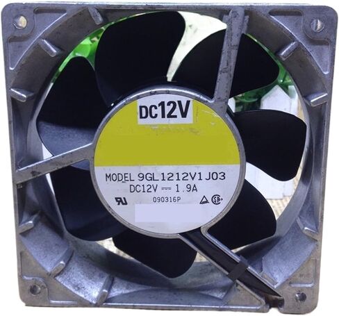 ل 120L 9GL1212V1J03 12 فولت 1.9A 20 واط 12 سنتيمتر ارتفاع درجة الحرارة الألومنيوم الإطار ارتفاع حجم الهواء مروحة التبريد in Saudi Arabia