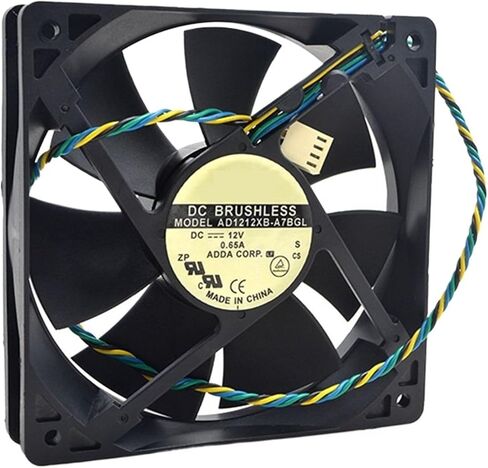 ل AD1212XB-A7BGL 12V 0.65A 12 سنتيمتر 12025 120x120x25 مللي متر مزدوجة الكرة تحمل مروحة التبريد in Saudi Arabia