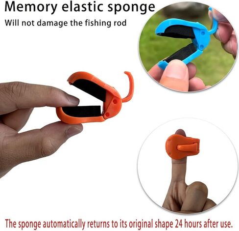 2Pcs Quick-Attach Fishing Rod Clip Tool-Free 1-Hand Holder for Freshwater Rods Storage Racks Secure Grip Tackle Organizer in Saudi Arabia
