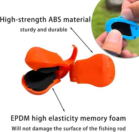 2Pcs Quick-Attach Fishing Rod Clip Tool-Free 1-Hand Holder for Freshwater Rods Storage Racks Secure Grip Tackle Organizer in Saudi Arabia