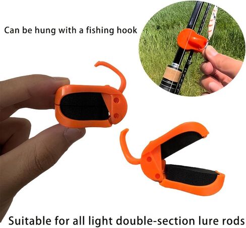 2Pcs Quick-Attach Fishing Rod Clip Tool-Free 1-Hand Holder for Freshwater Rods Storage Racks Secure Grip Tackle Organizer in Saudi Arabia