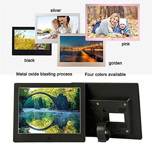 إطار صور رقمي مقاس 8 بوصات، تصميم نحيف، نسبة عرض إلى ارتفاع 4:3، يدعم تشغيل الصور والموسيقى والفيديو. in Kuwait