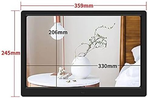 إطار صور رقمي مقاس 15.4 بوصة مع شاشة عرض بدقة 1208 × 800 - يدعم أوضاع تشغيل الفيديو والموسيقى والصور المتعددة - in Saudi Arabia
