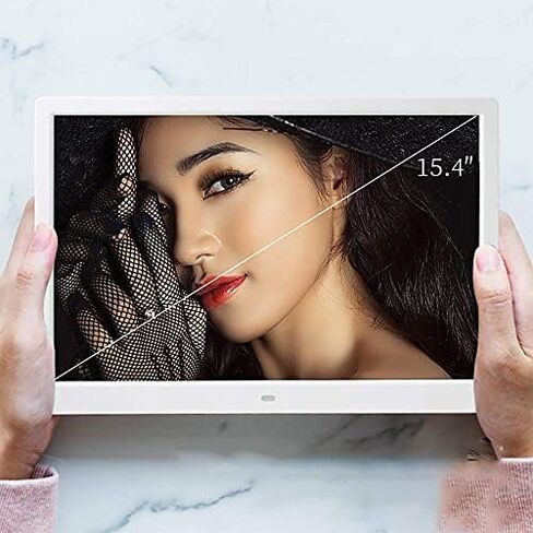 إطار صور رقمي مقاس 15.4 بوصة مع شاشة عرض بدقة 1208 × 800 - يدعم أوضاع تشغيل الفيديو والموسيقى والصور المتعددة - in Saudi Arabia