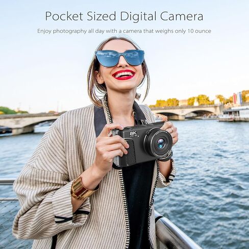 أحدث كاميرا رقمية 8K للتصوير الفوتوغرافي لعام 2025، وكاميرا تسجيل فيديو بدقة 88 ميجابكسل لليوتيوب مع شاشة قابلة للطي 3 بوصات بزاوية 180 درجة، وتكبير رقمي 18X، وبطاقة SD سعة 32 جيجابايت، وبطاريتين (معدنية) in Kuwait