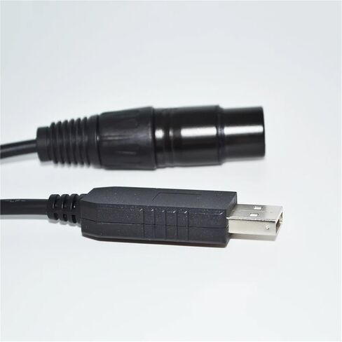 USB RS485 إلى XLR 3P مقبس أنثى DMX512 وحدة تحكم كابل KABLE (1.8 متر، اللون G) in Kuwait