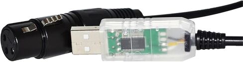 USB RS485 إلى XLR 3P مقبس أنثى DMX512 وحدة تحكم كابل KABLE (1.8 متر، اللون G) in Kuwait