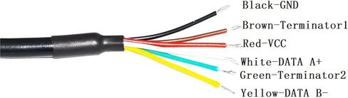 FT232RL USB to RS485 6 CORE 6P WE Converter Serial Communication Cable Compatible USB-RS485-WE-1800-BT GND Data A+ B- 120R(3metres,Transparent USB Case) in Saudi Arabia