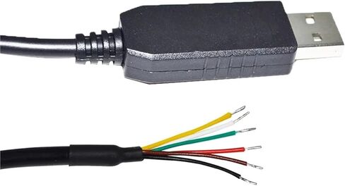FT232RL USB to RS485 6 CORE 6P WE Converter Serial Communication Cable Compatible USB-RS485-WE-1800-BT GND Data A+ B- 120R(3metres,Transparent USB Case) in Saudi Arabia