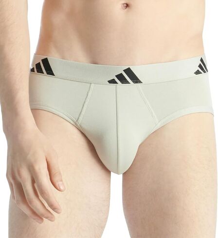 adidas Men's Performance Stretch Cotton Brief Underwear (3-Pack) Designed for Active Comfort and All Day Wear in Saudi Arabia