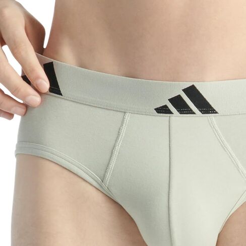 adidas Men's Performance Stretch Cotton Brief Underwear (3-Pack) Designed for Active Comfort and All Day Wear in Saudi Arabia
