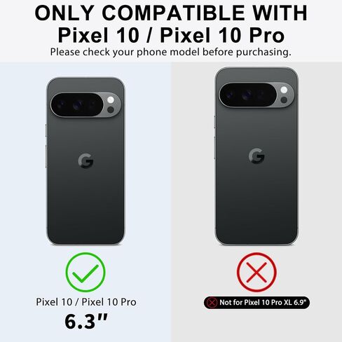 HianDier for Google Pixel 10 Case/Google Pixel 10 Pro Case Wallet with Card Holder Women Men PU Leather Phone Case Magnetic Clasp Shockproof Protective Cover for Pixel Pro 10/10-Black in Saudi Arabia